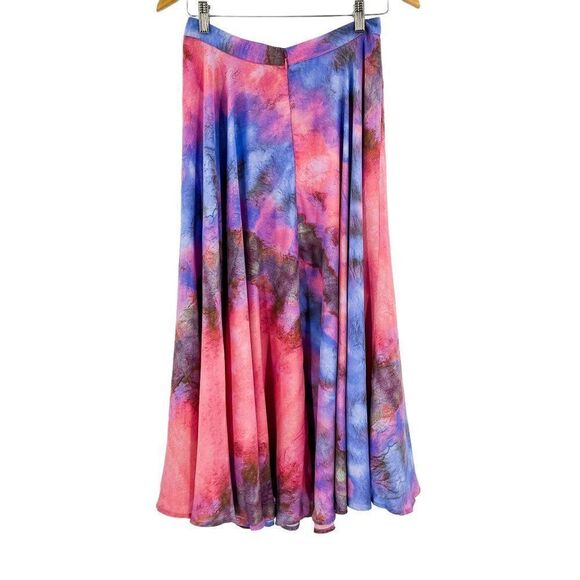 Anthropologie Bl^nk London Jodi Tie Dye A-Line High Waisted Midi Skirt - Picture 13 of 16